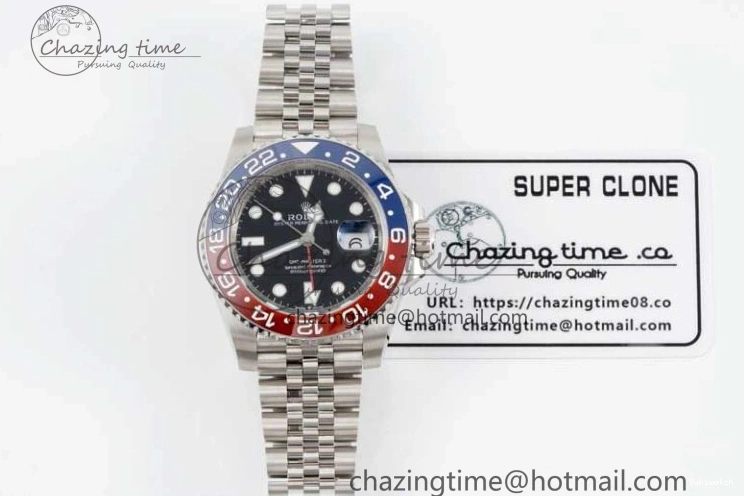 Ceramic Best 904L Blue CHS 1:1 VR3285 Edition Red II GMT-Master Steel 126710 BLRO APSF 0213